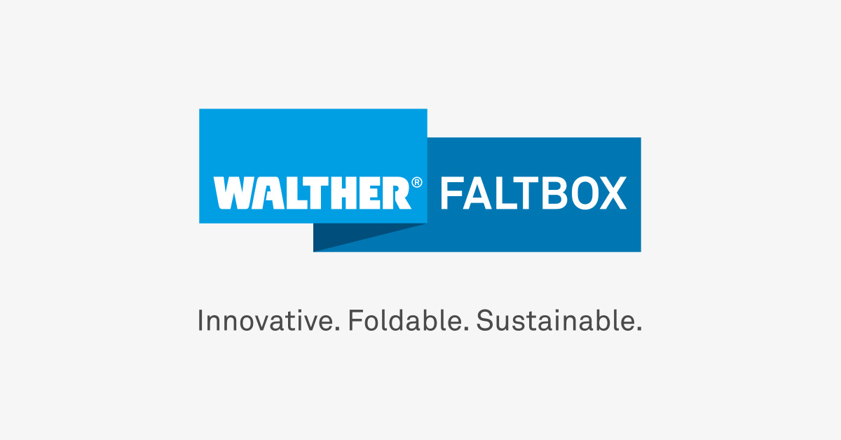La caja plegable más plana del mercado para frutas y verduras ALDI -  Hoogeweg 136, 47623 Kevelaer, Germany - WALTHER Faltsysteme GmbH - FALTBOX