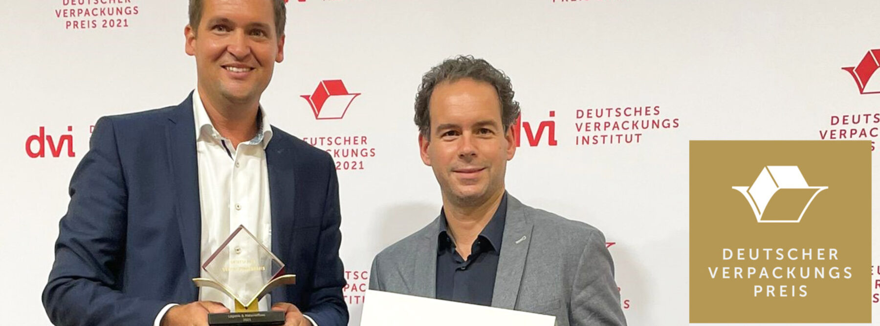 Dominik Lemken und Oliver van Neerven mit dem Goldenen Verpackungspreis für WALTHER