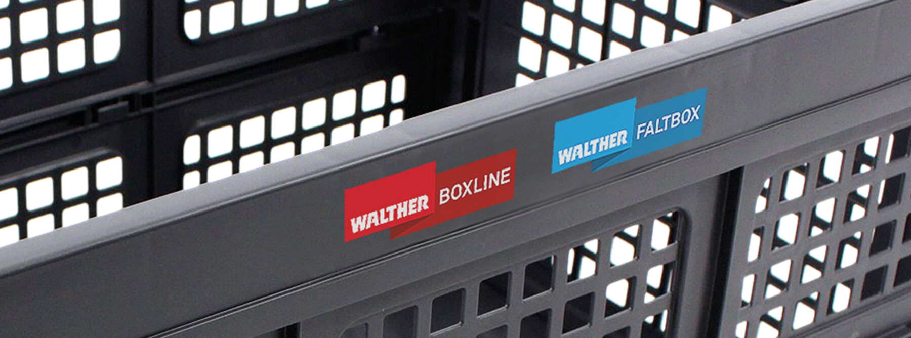 WALTHER Faltbox mit Aufdruck WALTHER boxline und WALTHER Faltbox