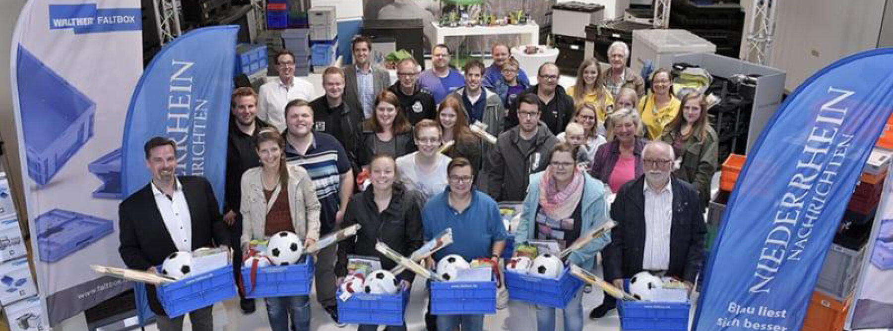 WALTHER spendet 50 Faltboxen an Ferienlager aus der Region