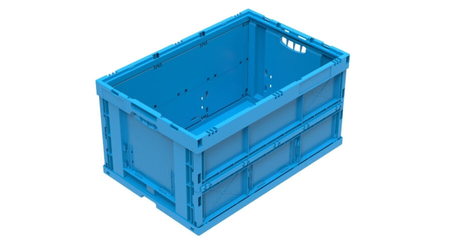 blaue Faltbox von WALTHER Faltbox