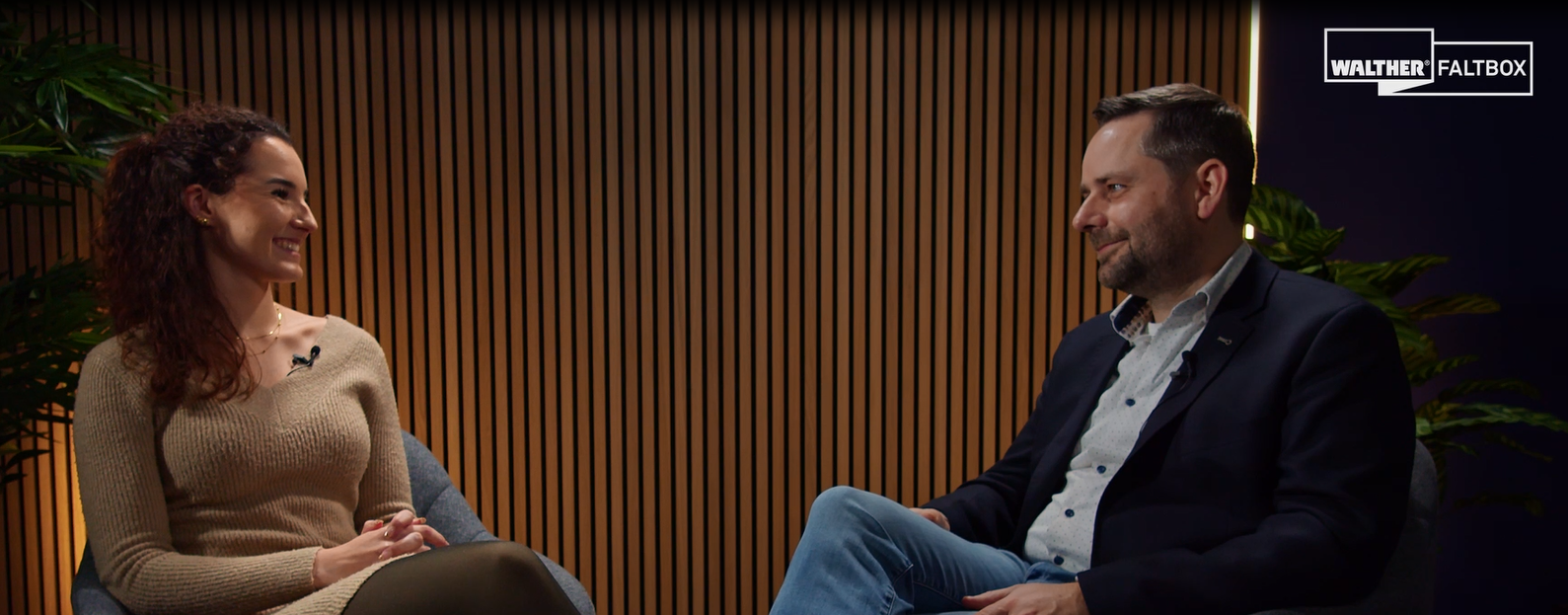 Head of Marketing Martin Peters mit Doreen Fischer